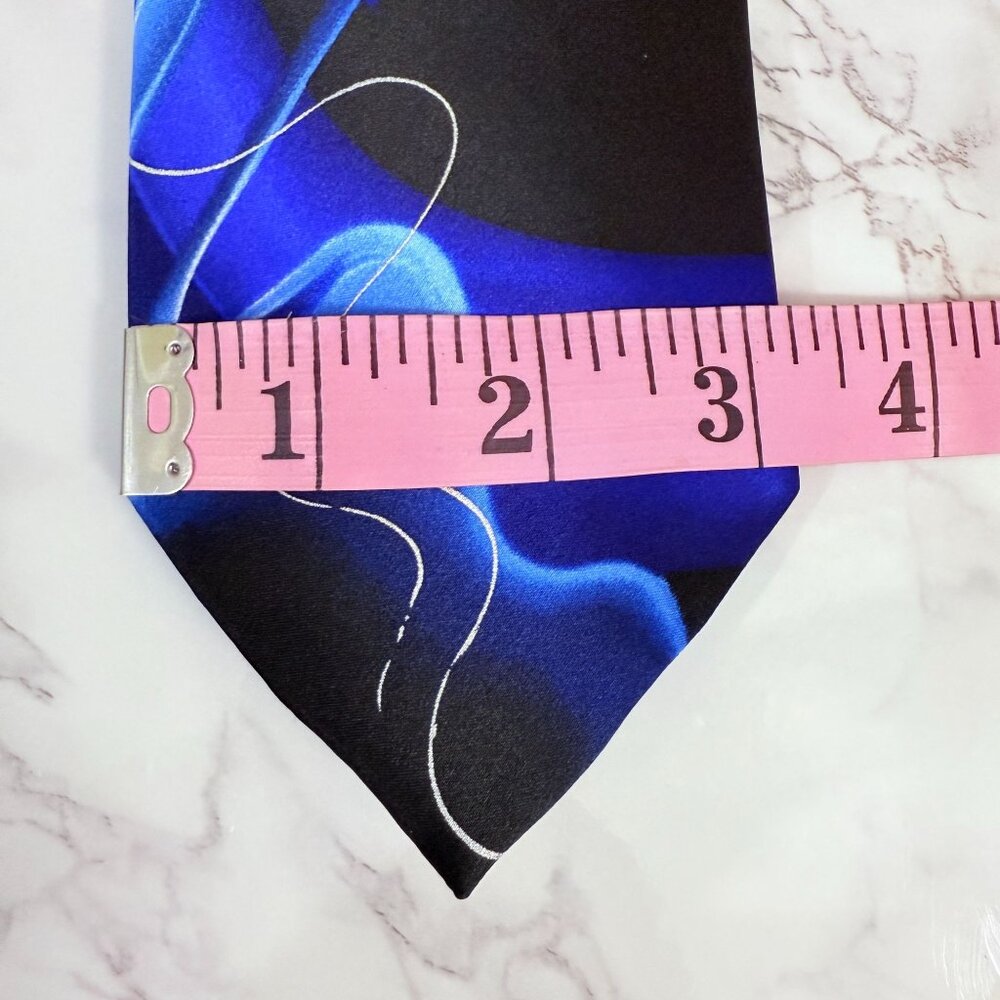 Jerry Garcia Another Butterfly Collection 61 Blue Silk Neck Tie Abstract Pattern - Picture 10 of 10